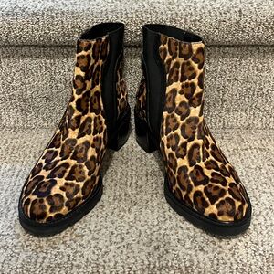 Crown Vintage Leopard Ankle Booties 6